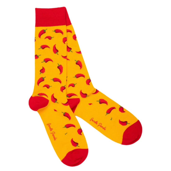 Swole Panda Bamboo Chilli Socks SP385L