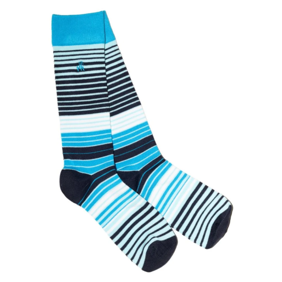 Swole Panda Bamboo Stripe Socks SP499L