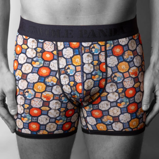 Swole Panda Bamboo Trunks - Mosaic