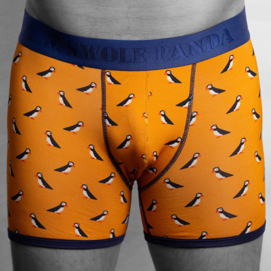Swole Panda Bamboo Trunks - Puffins