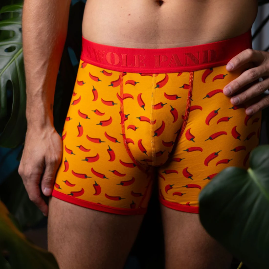 Swole Panda Bamboo Trunks Chilli