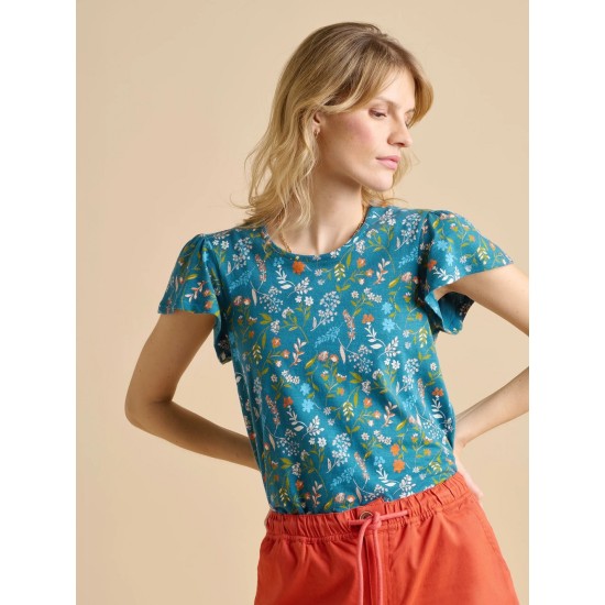 Teal Shoreline Meadow Jersey T-Shirt