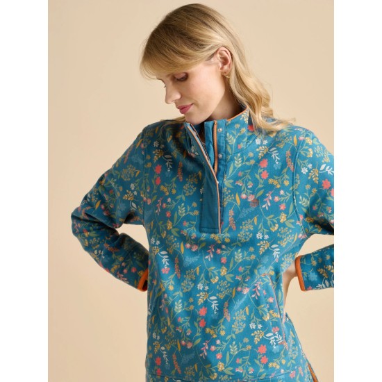 Teal Shoreline Meadow Quarter Zip