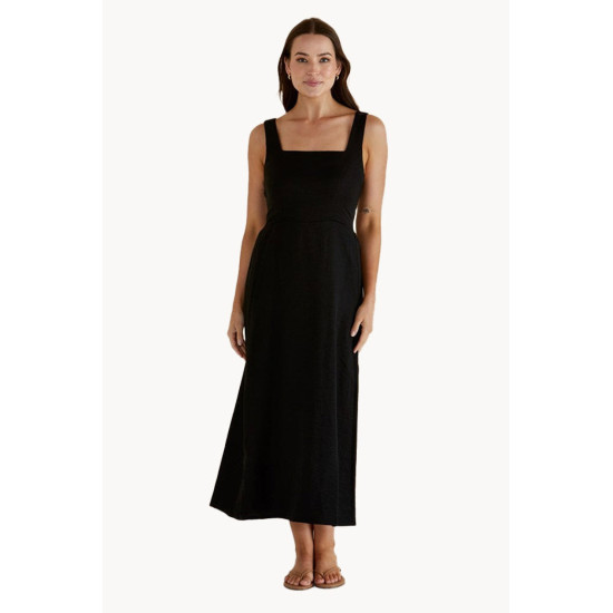 Tegan Mid Dress Black