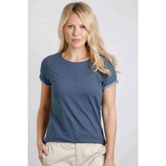 Teya Organic Cotton Tee- Navy