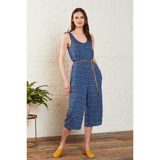 Tie Top Jumpsuit -Indigo