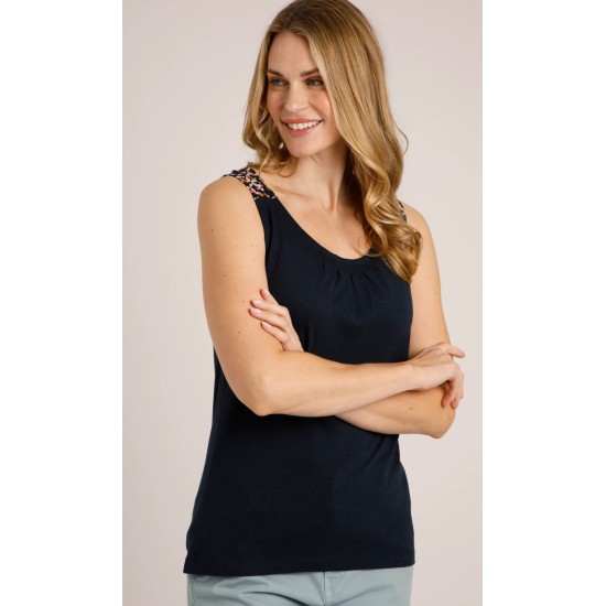 Tisha Eco Jersey Vest -  Dk Navy