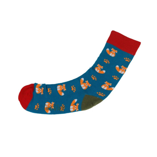 Toast Bamboo Socks Teal Fox