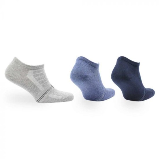 Trainer Sock Cotton 3Pack Navy Blue Grey