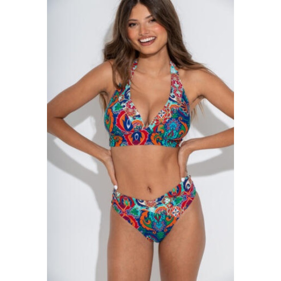 Venice Beach Bikini- Navy/Aqua