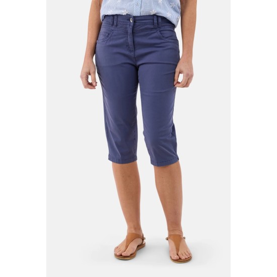 Victoria Capri Trousers- Deep Cobalt