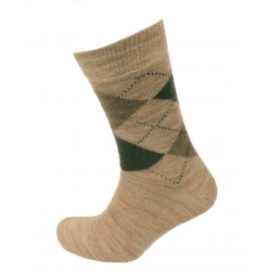 Viyella Socks Argyle Beige