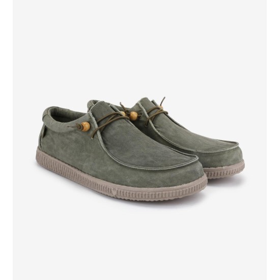 Walk in Pitas Wallabi Washed Shoe- Khaki