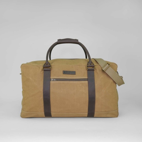 Waxed Canvas Holdall- Camel