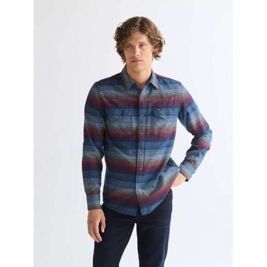 Western L/s Shirt Dark Americana