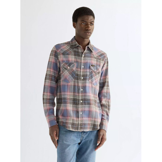 Western L/s Shirt Soft Brown