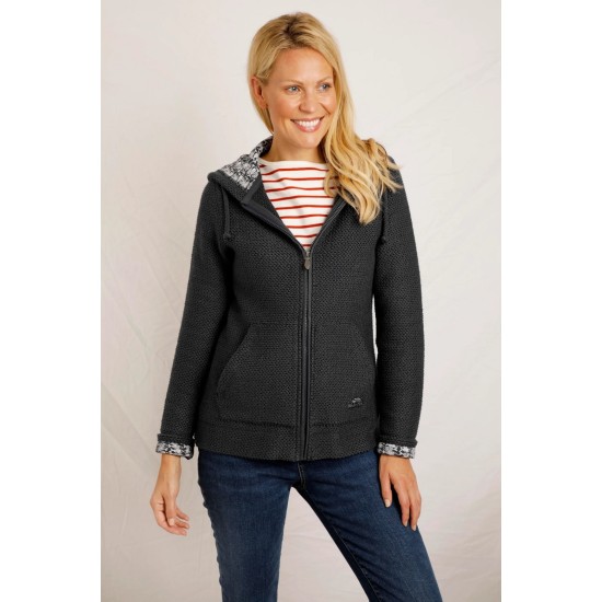 Weylin Full Zip Eco Macaroni Hoody- Navy