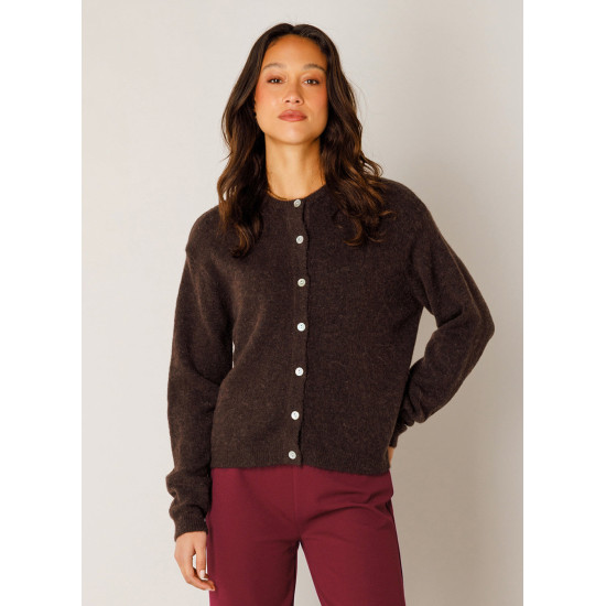 Yuli Cardigan- Brown